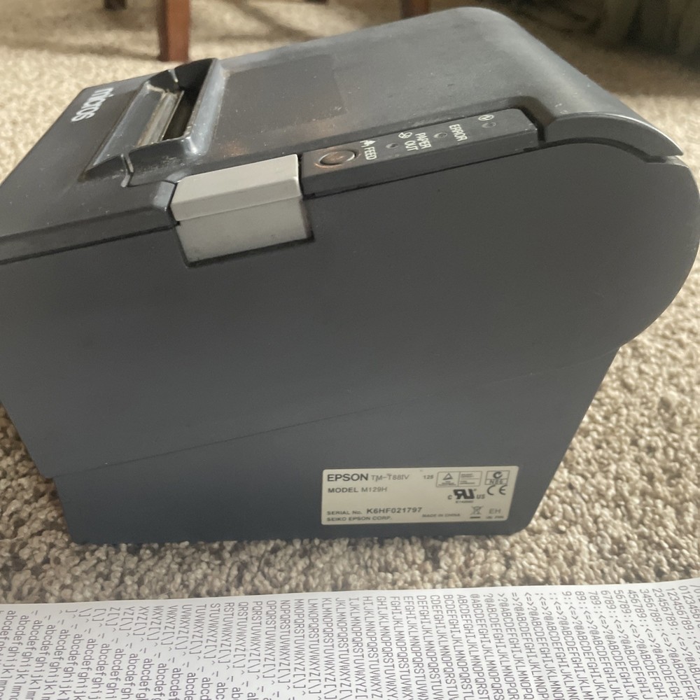 Epson Thermal Receipt Printer - TMT88IV-Tested