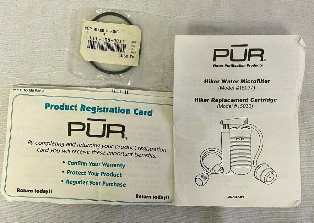PUR Hiker and Microfilter Drinking Water System