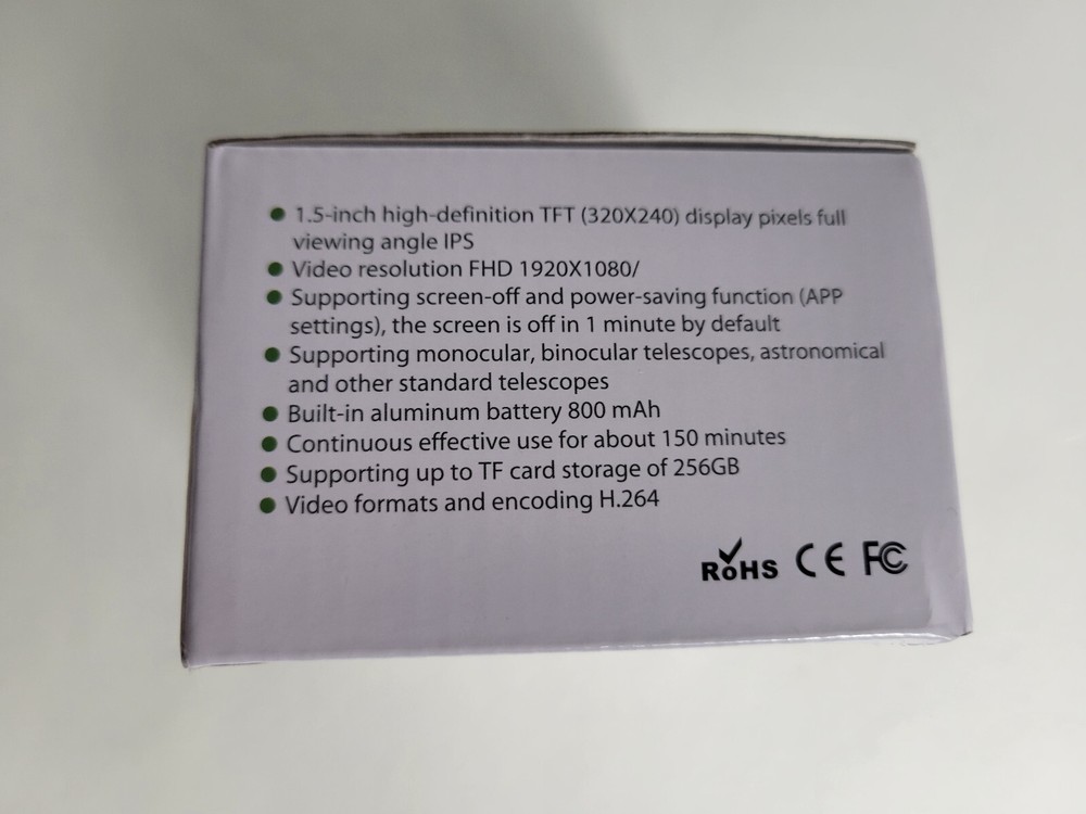 WiFi Electronic Eyepiece, Telescope and Microscope 32GB w/ screen