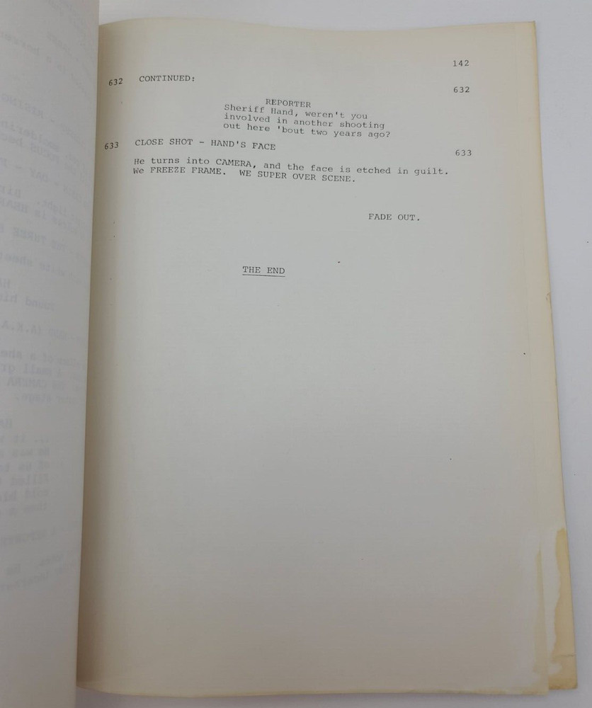 IN THE SPIDER'S WEB / Tom McGowan 1970's Unproduced Screenplay