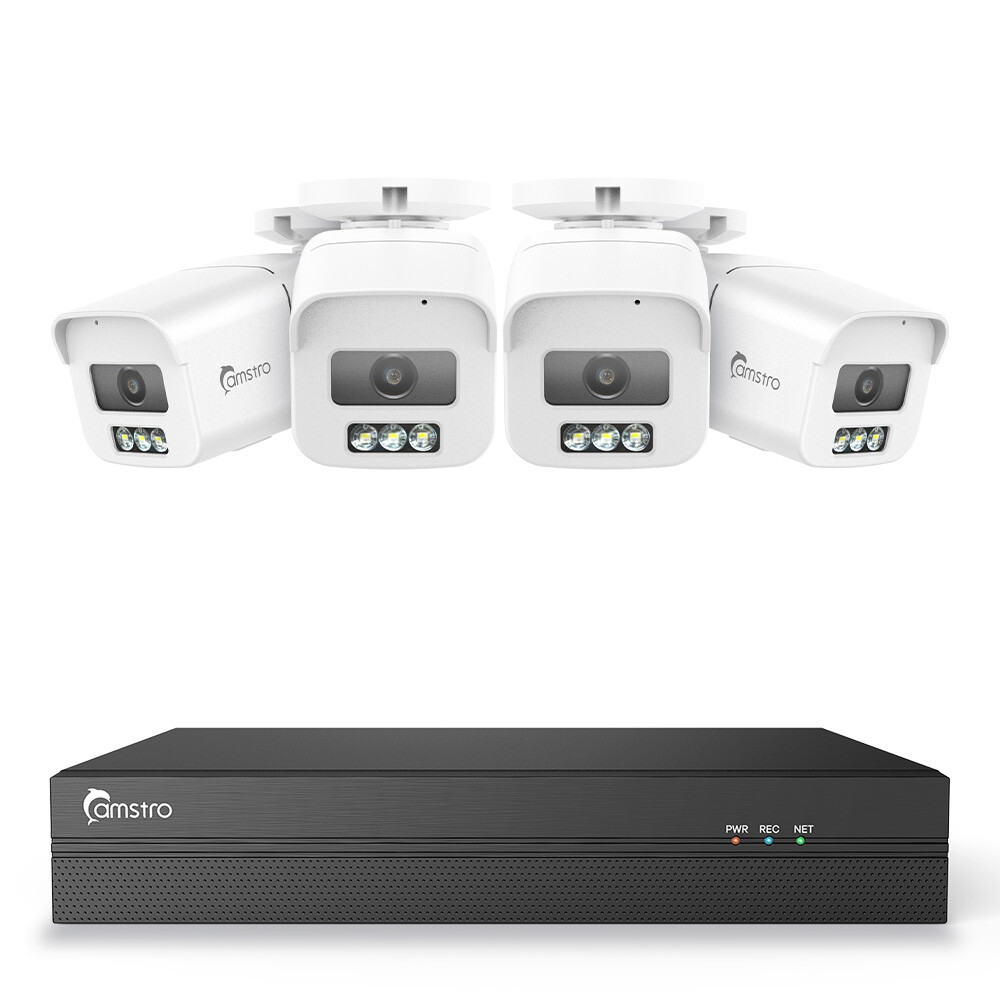 Camstro 8CH NVR 4K Color Night Vision POE Security Camera System Two Way Audio