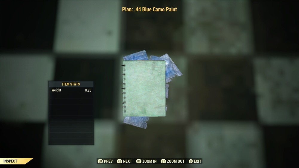 (Xbox) .44 Blue Camo Paint Plan