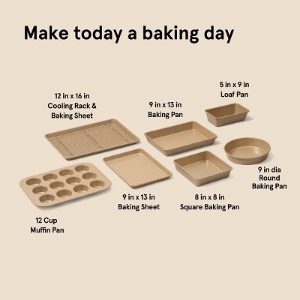 8pc Nonstick Bakeware Set - Figmint™