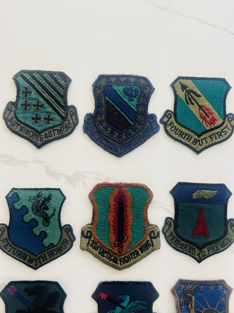 USAF ANG 21 Subdued Tactical Fighter Wing Patch Lot