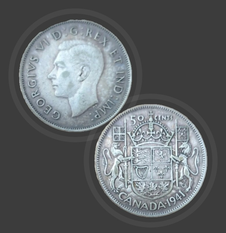 1941 Canada 50 cents - Silver KM# 36