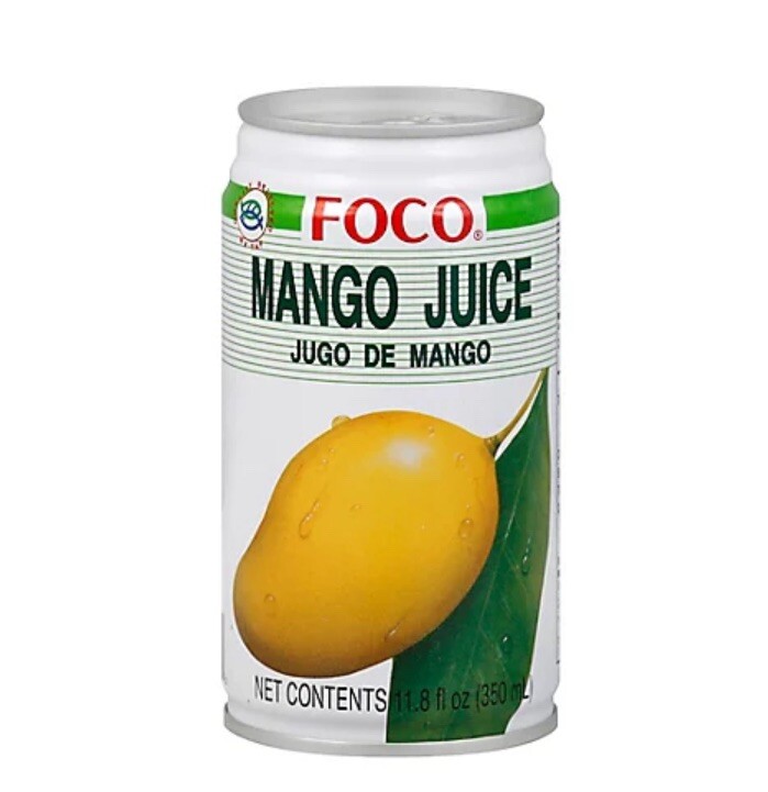 MANGO JUICE, 24 CANS (350ml ea)  CASE FOCO BRAND