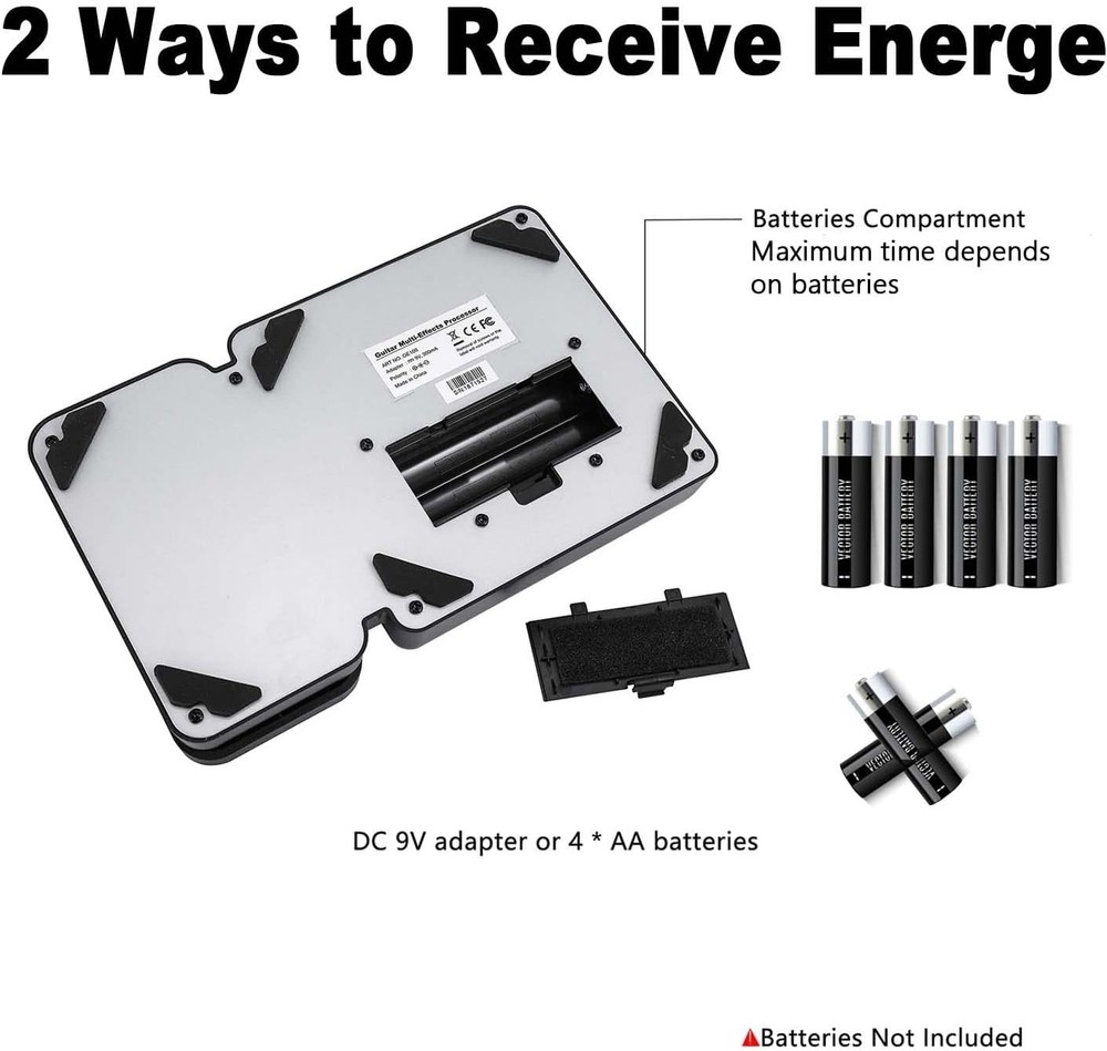 Innovative Multi-Effects Guitar Pedal with LED Screen & User-Friendly Interface
