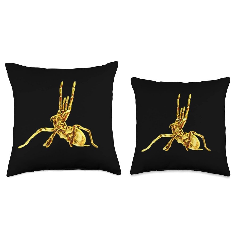 Tarantula Spiders Throw Pillow 16x16 Multicolor