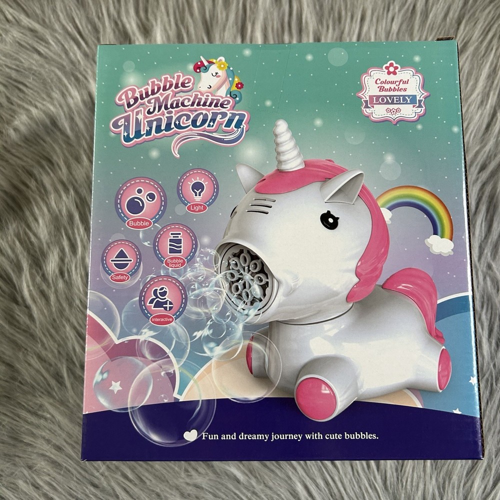 Unicorn Bubble Machine Blower Kids Toy