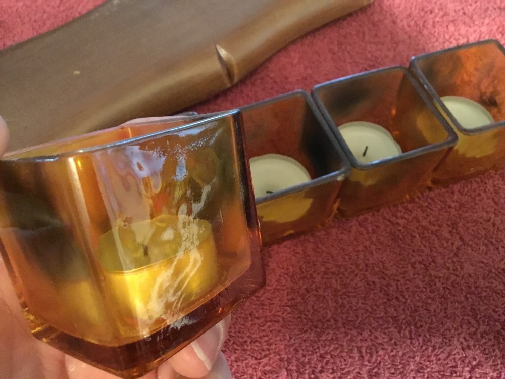 Wood Candle Holder