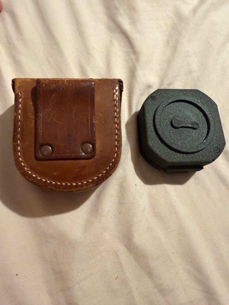 military compass with leather case