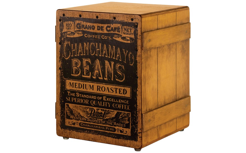 Pearl Primero Crate Style Cajon, Coffee Bean Front