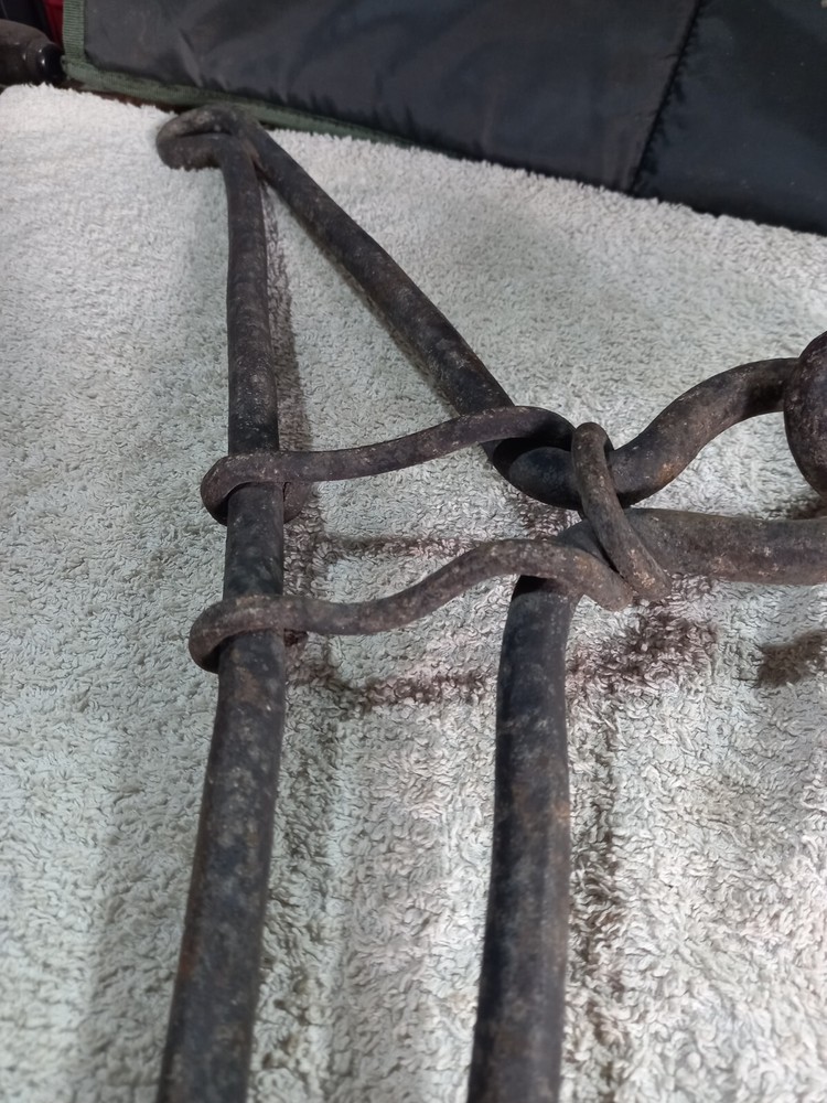 Antique Fireplace Trammel Hand Forged