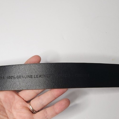 Ann Taylor GENUINE Leather Belt Gold Buckle Size Medium