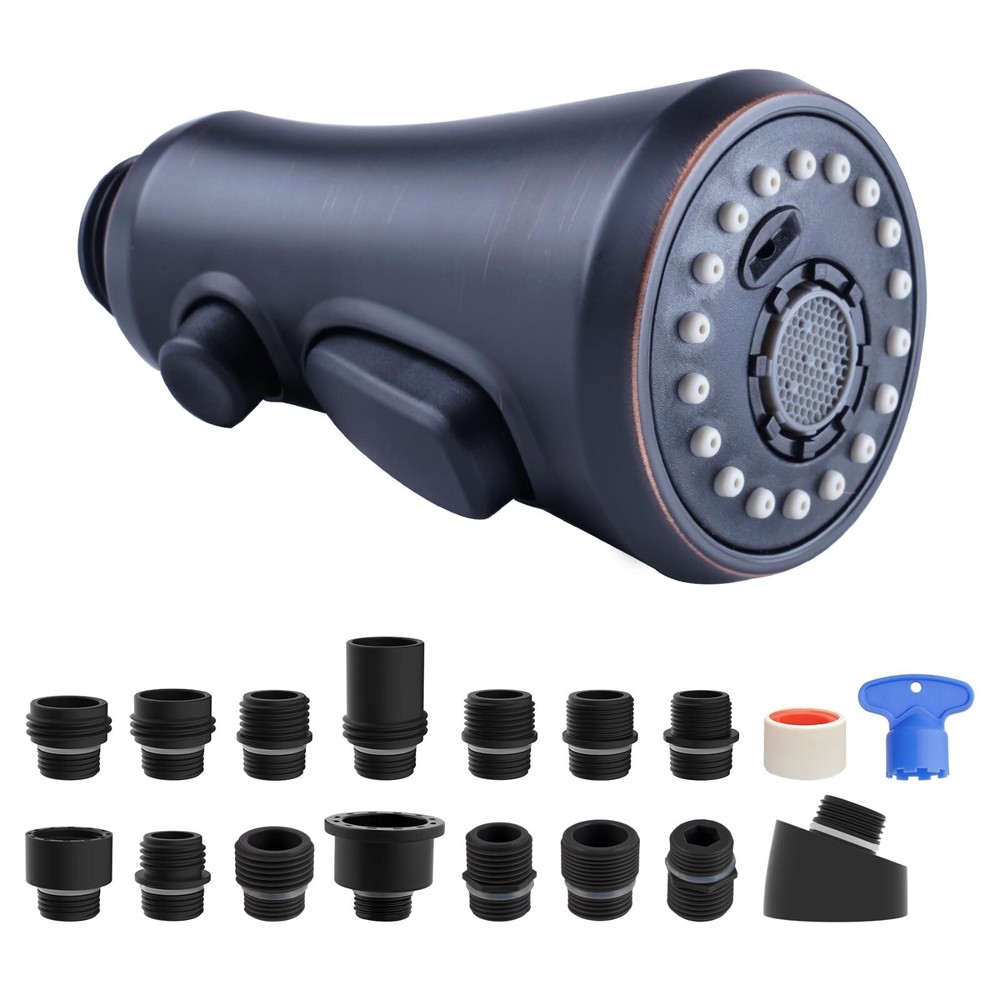 Kitchen Faucet Spray Head 3-Mode Pull Down Out Nozzle Sprayer Replacement Parts