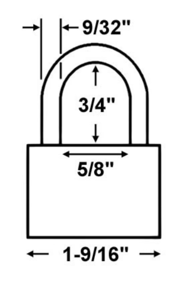 Master Lock 3KA-3303 1-9/16" Laminated Keyed Alike Steel Padlock