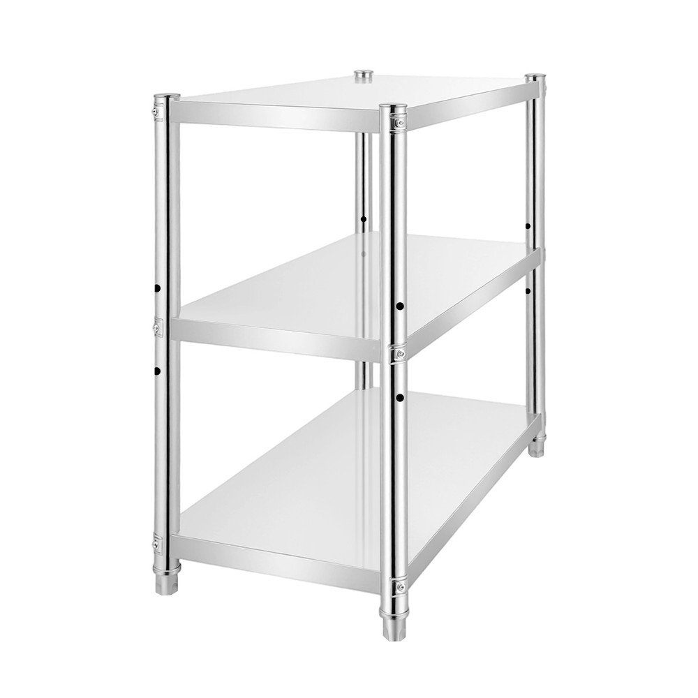 3 Tiers Kitchen Shelf Shelving Rack Restaurant Shelves Rack Stainless Steel