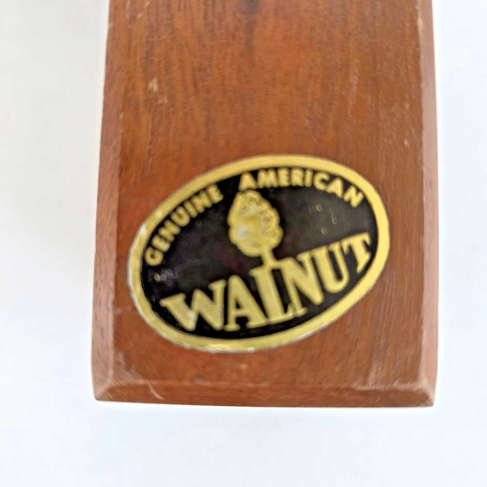 Solid Walnut Laser Engraved Ship Bookends Black Metal Base Plate Nautical Theme