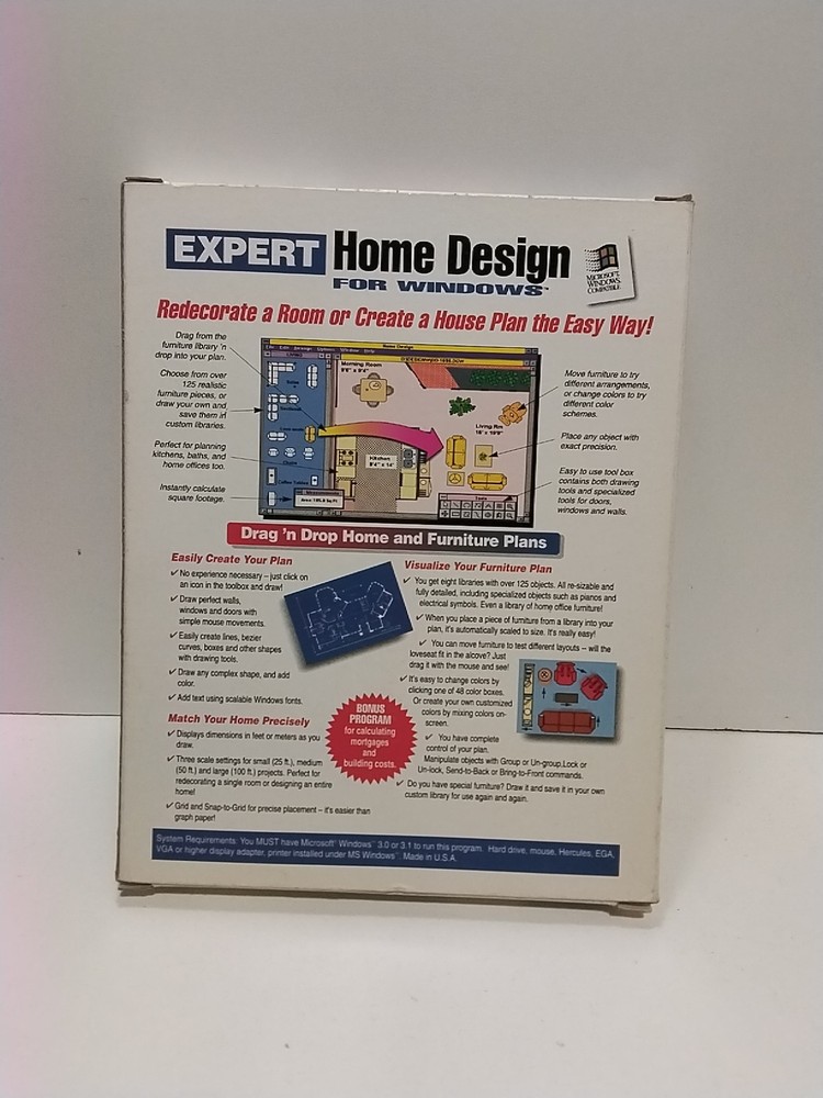 Cad 3D CD-ROM Windows Expert Software for Home Design Full Version