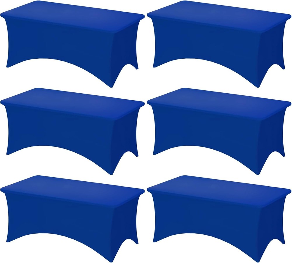 10 Pack 6FT Spandex Table Cover 6 Foot Tables Fitted Rectangular Stretch