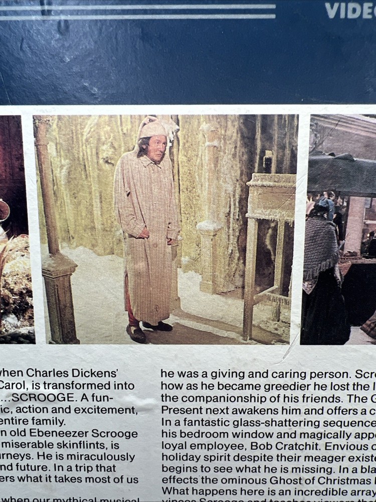 SCROOGE CED Videodisc RCA Selectavision CBS FOX 1983