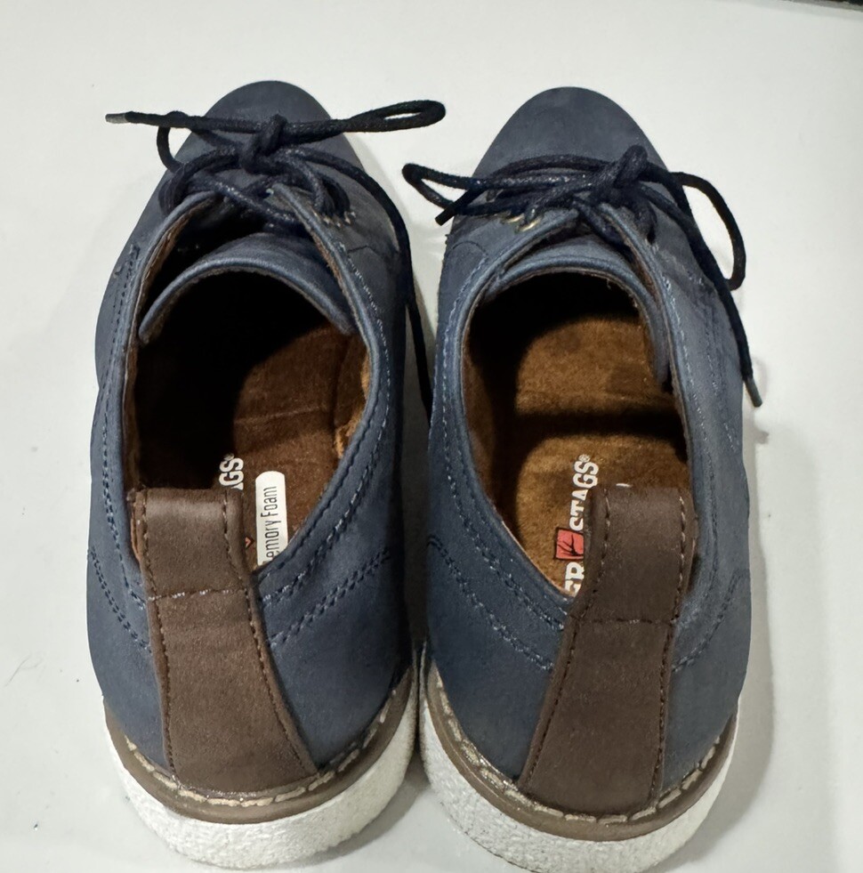 DEER STAGS SIZE 4M BLUE WITH BROWN TRIM