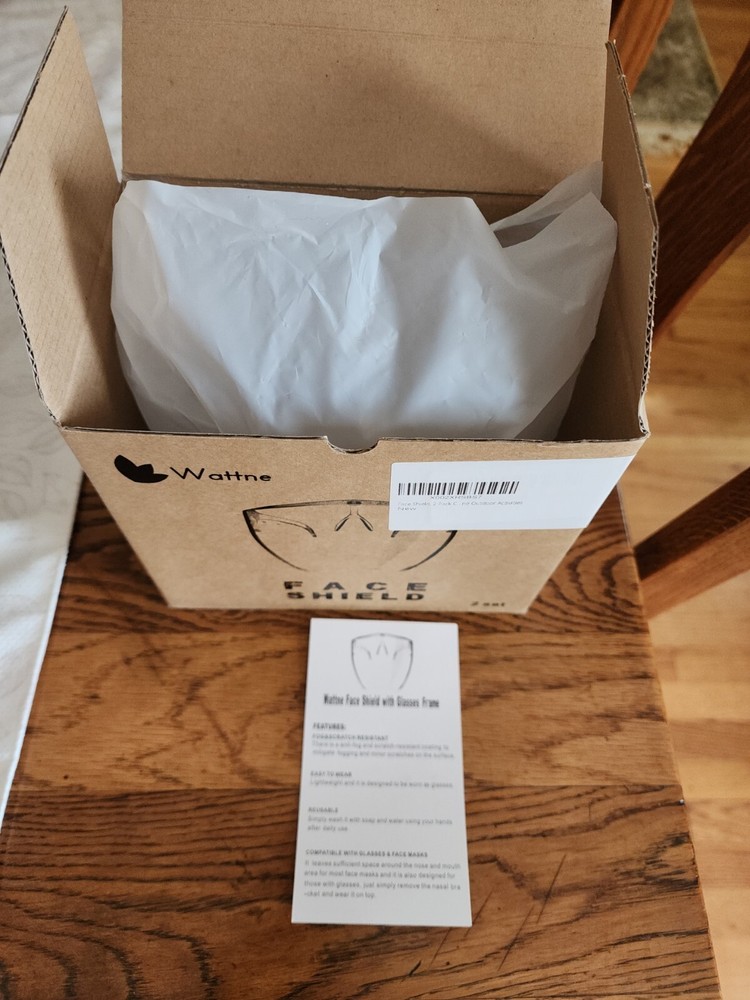 One Face Shield, Clear Safety Face Shield with Frame Detachable Full Face