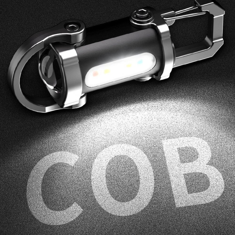 Lightweight Waterproof Mini Flashlight Keychain with Six Lighting Modes