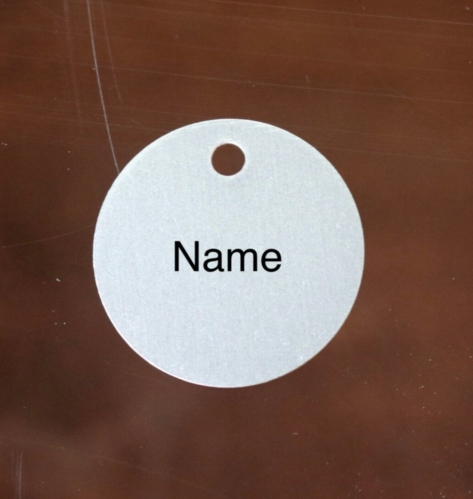 Laser Engraved Large Circle Tag