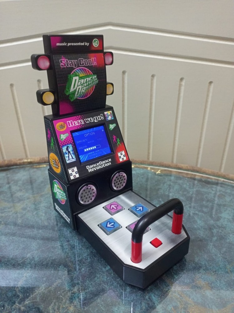 Tiny Arcade Boardwalk Arcade Dance Dance Revolution, Red, Miniature