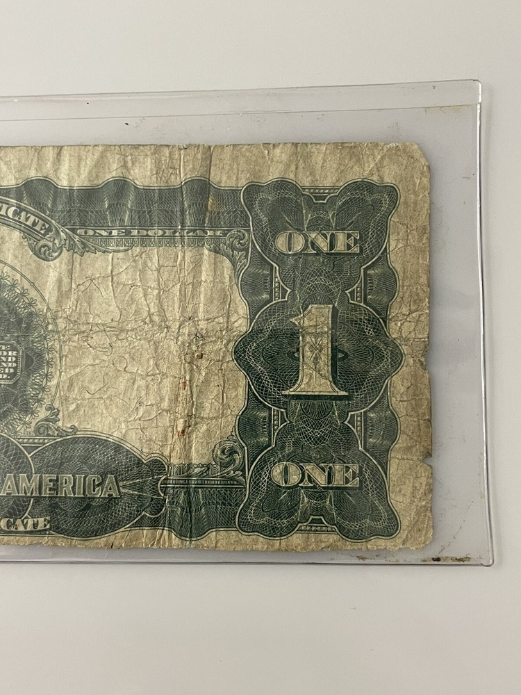 Large Bill 1899 Silver Certificate One Dollar Black Eagle