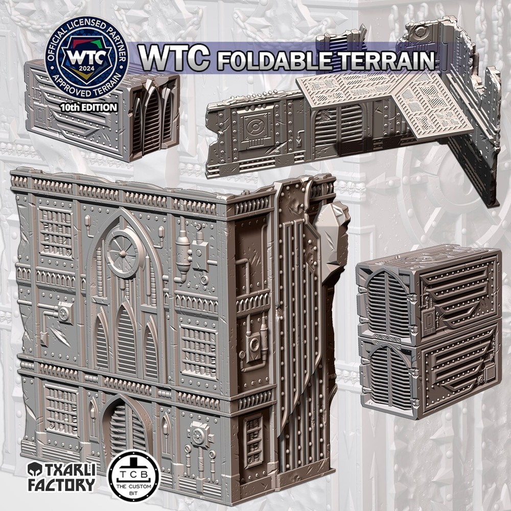 Industrial - WTC 40K Official Foldable Terrain Set (10th Edition)