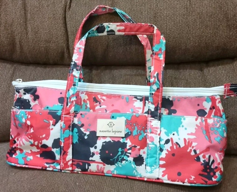Nanette Lepore Multi Colored Wine Cooler Bag Insulated