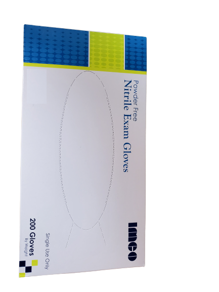 Blue Nitrile Examination Gloves, Small, Medium - 200 count box