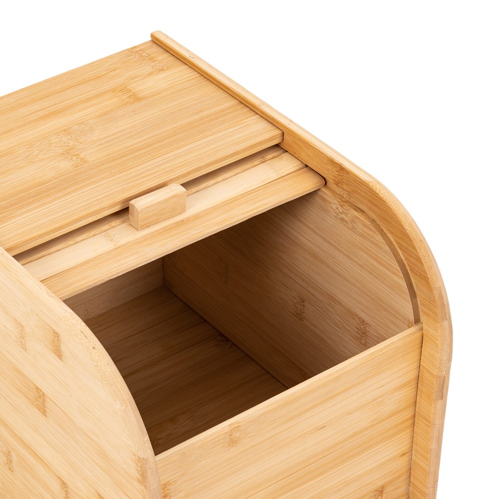 Bamboo Rice Storage Container Wood Color Rice Storage Container with Lid