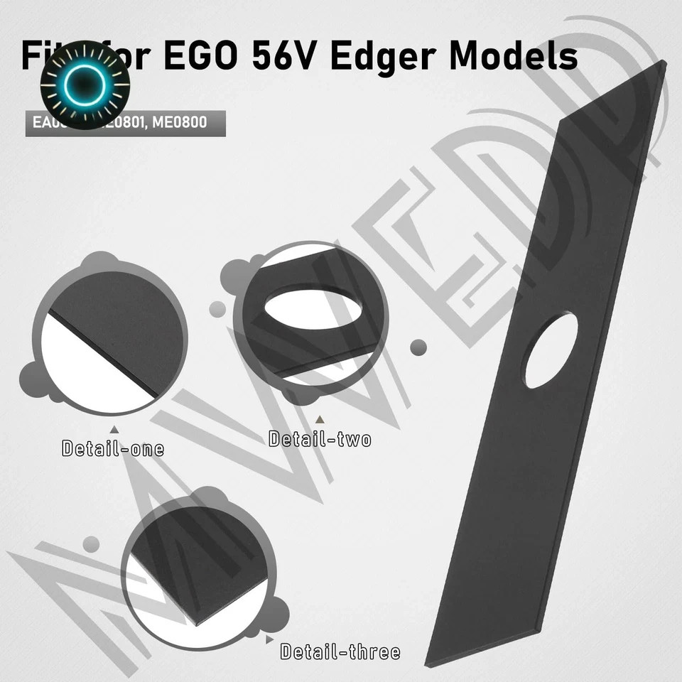 3-Pack 8" X 2" Multi-Head Edger Blade AEB0800 Compatible with EGO 56V Edger Mode