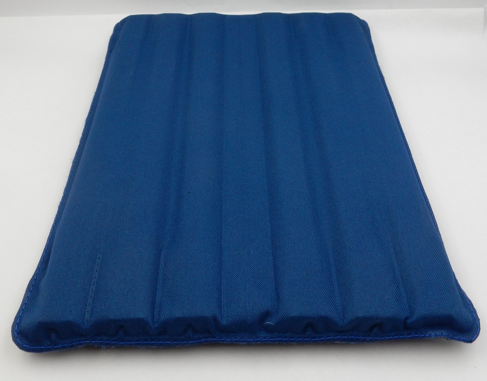 NEW BACK THING SPINAL SUPPORT CUSHION, HOME & TRAVEL VERSION, BLUE