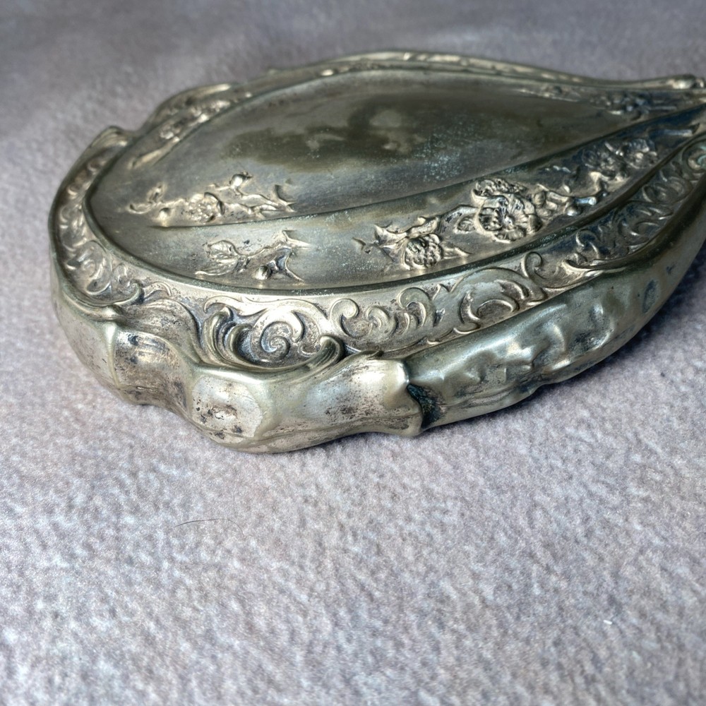 Bristol Silver Handheld Mirror Antique