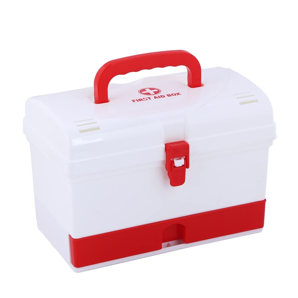 Multi Purpose Large Size Portable Medicine Organizer Storage Plastic Box