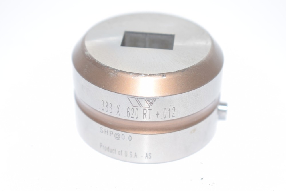 Wilson Tool .383 x .620 +.012 Rectangle Thick Punch Press Die Tooling