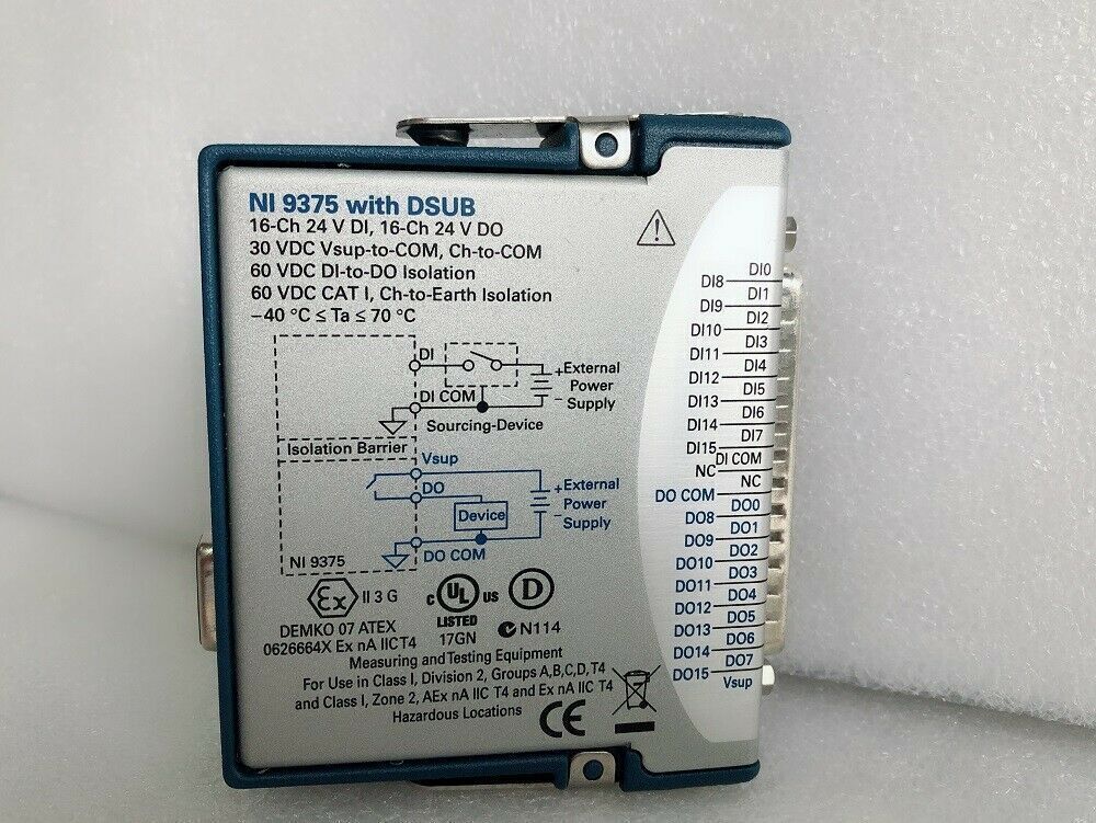 National Instruments NI 9375 cDAQ Digital Input Output Module, 32ch DIO, D-Sub