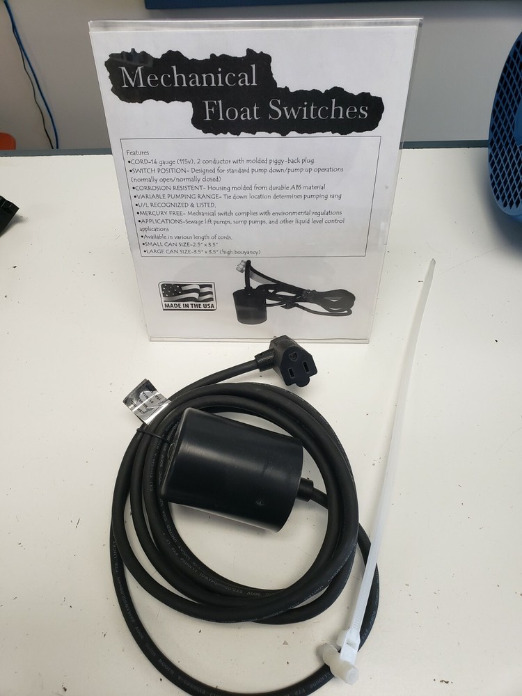 S-10-U Mechanical Float switch (Normally closed), fill tank application - New