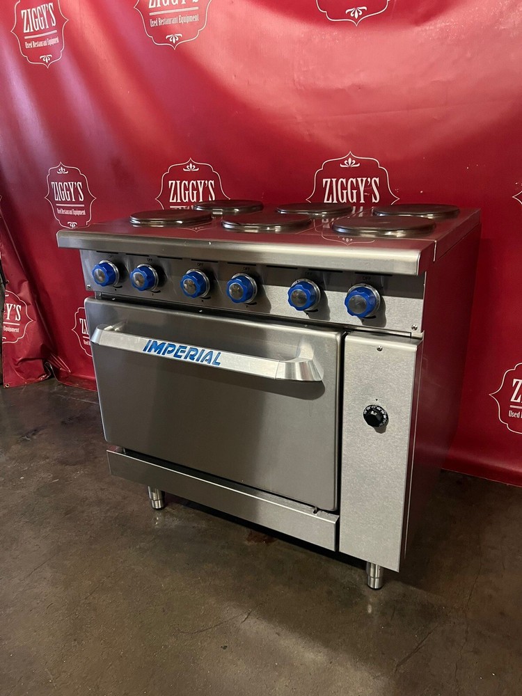 Electric imperial 6 burner stove With Oven
