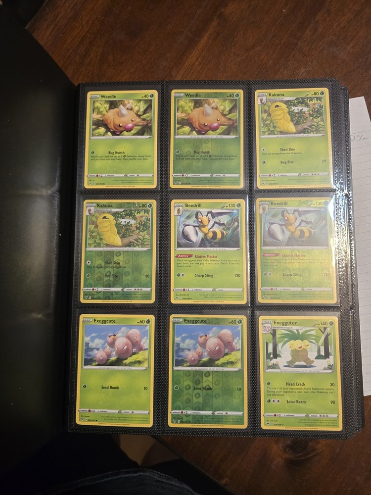 Complete Pokémon Vivid Voltage Master Set! In Folder Binder, Sword And Shield