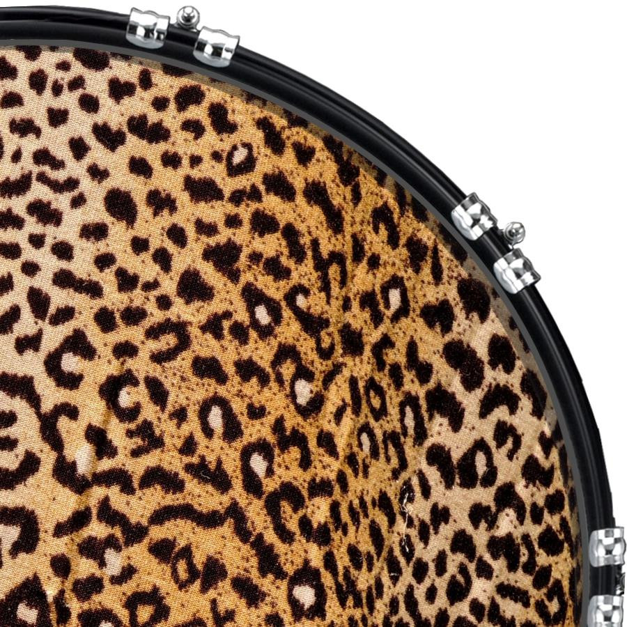 20" Custom Bass Kick Drum Front Head Graphical Graphic Leopard Print 2