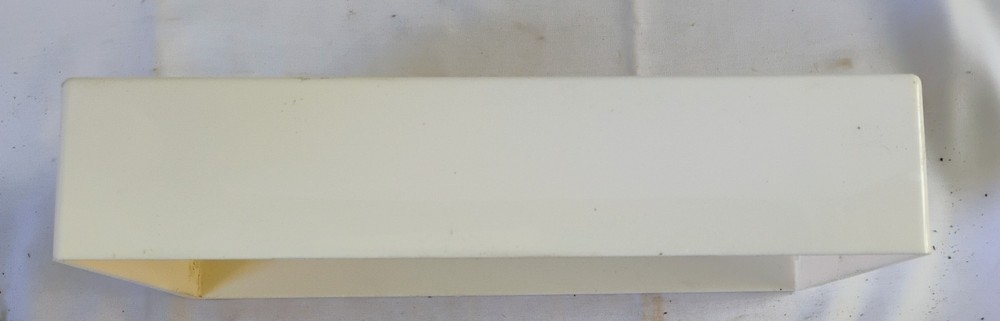 Vtg. Plastic White Rectangular Tissue Box Holder Kimberley Clark New Old Stock