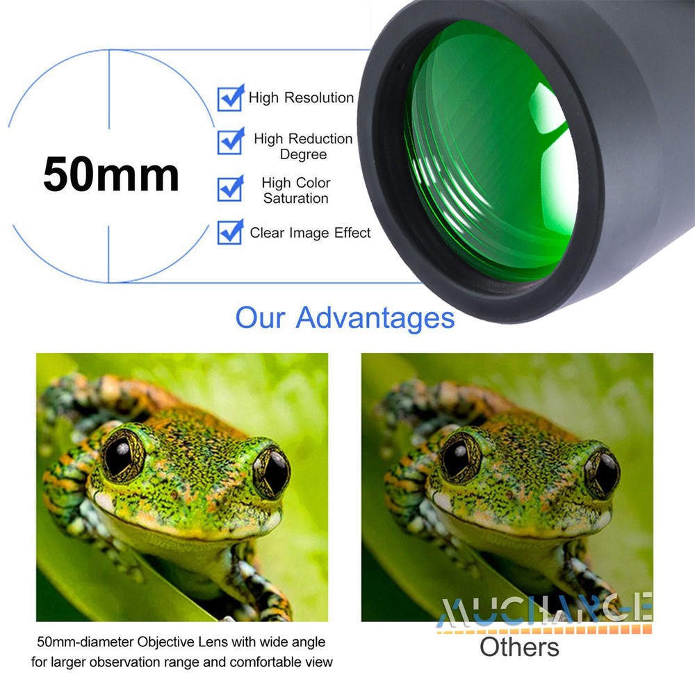 10x-180 X 100 Binoculars High Powered HD Long Range Superior Definition +Case