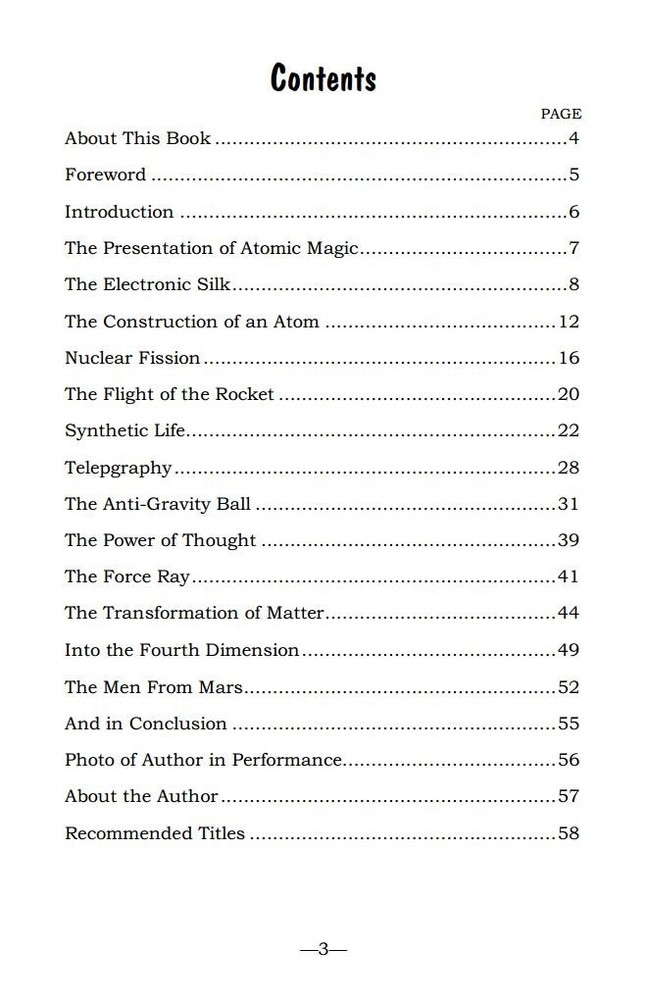 Atomic Magic by Ormond McGill (Science fiction magic you can do)