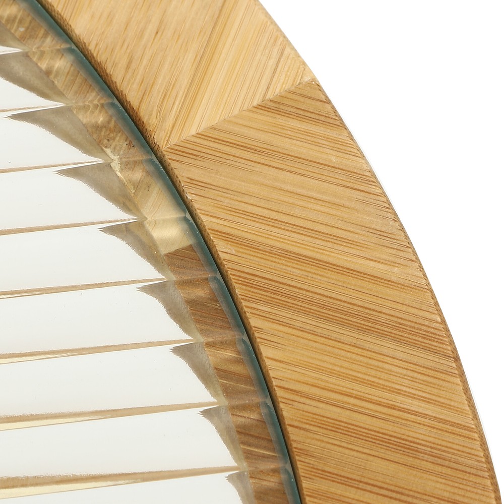 Modern Round Coffee Table Home Wooden End Side Table with Storage Open Shelf