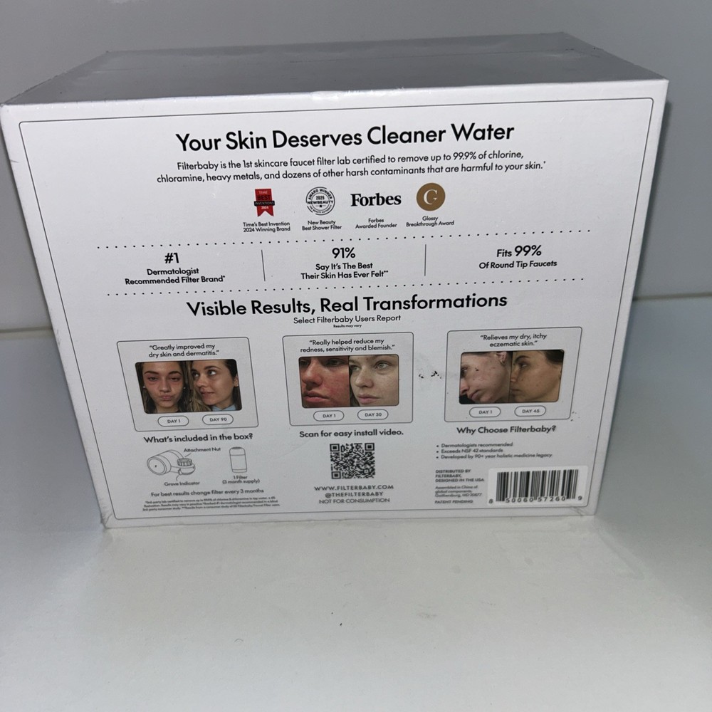 Filterbaby Faucet Filter Essential Black NEW SEALED